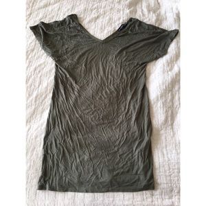 basic v neck t shirt dress